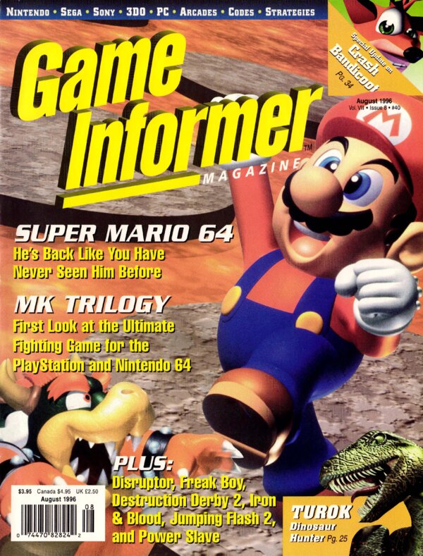 Game Informer Issue 40 (August 1996) cover